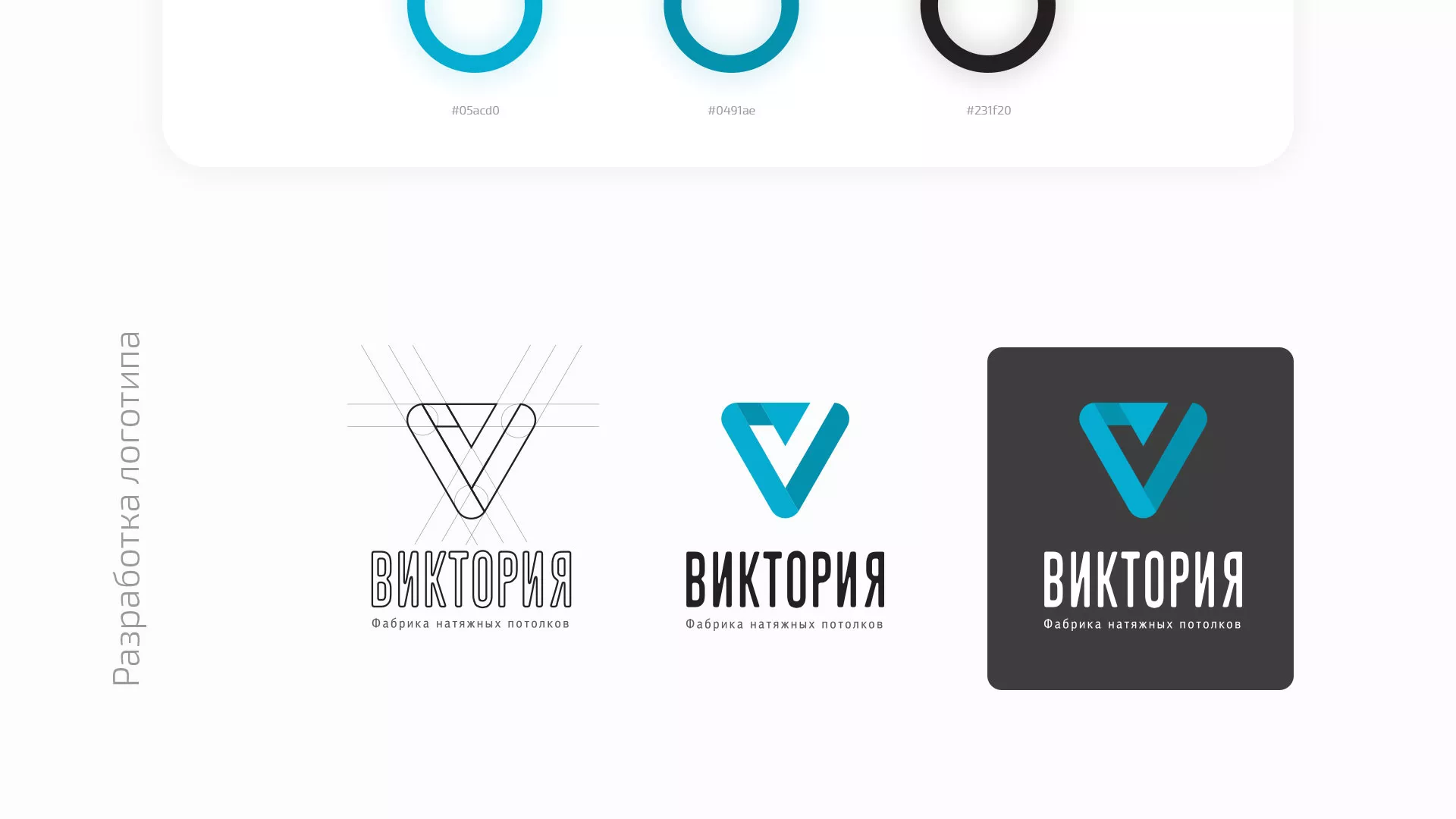 Разработка фирменного стиля компании по продаже и установке натяжных потолков в Калачинске